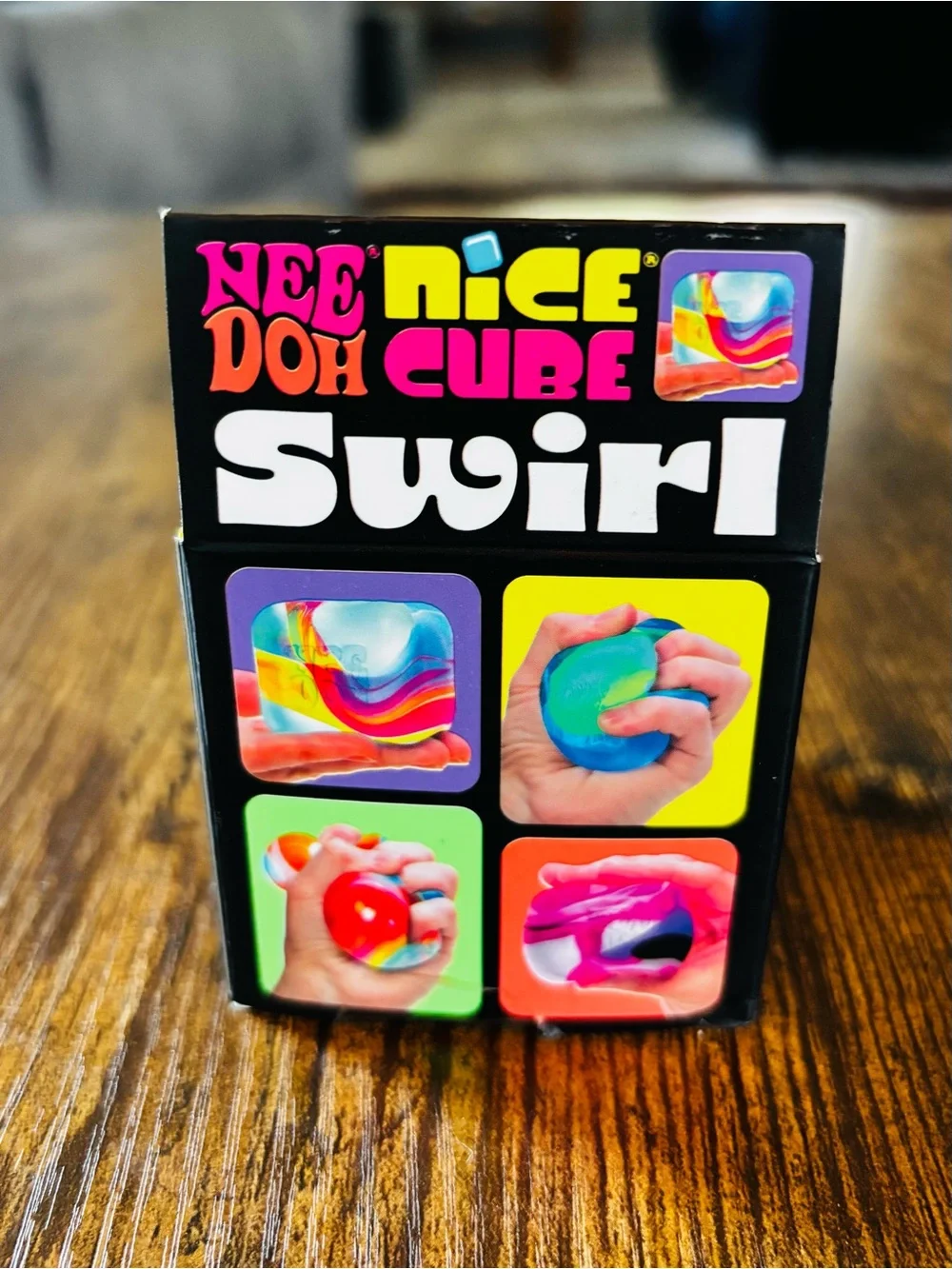 Needoh Cube Swirl - Purple & Blue Swirl Squishy. Hot toy!
